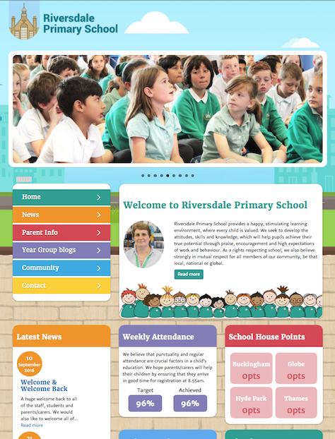 Riversdale Primary School Website Screenshot